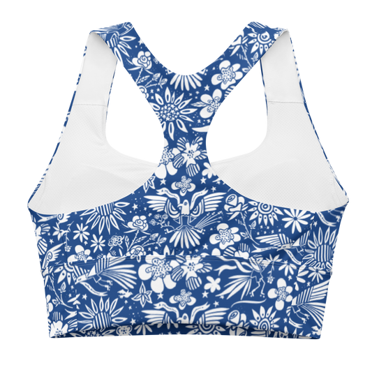 Free Birds Sports Bra Blue