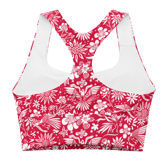 Free Birds Sports Bra Red