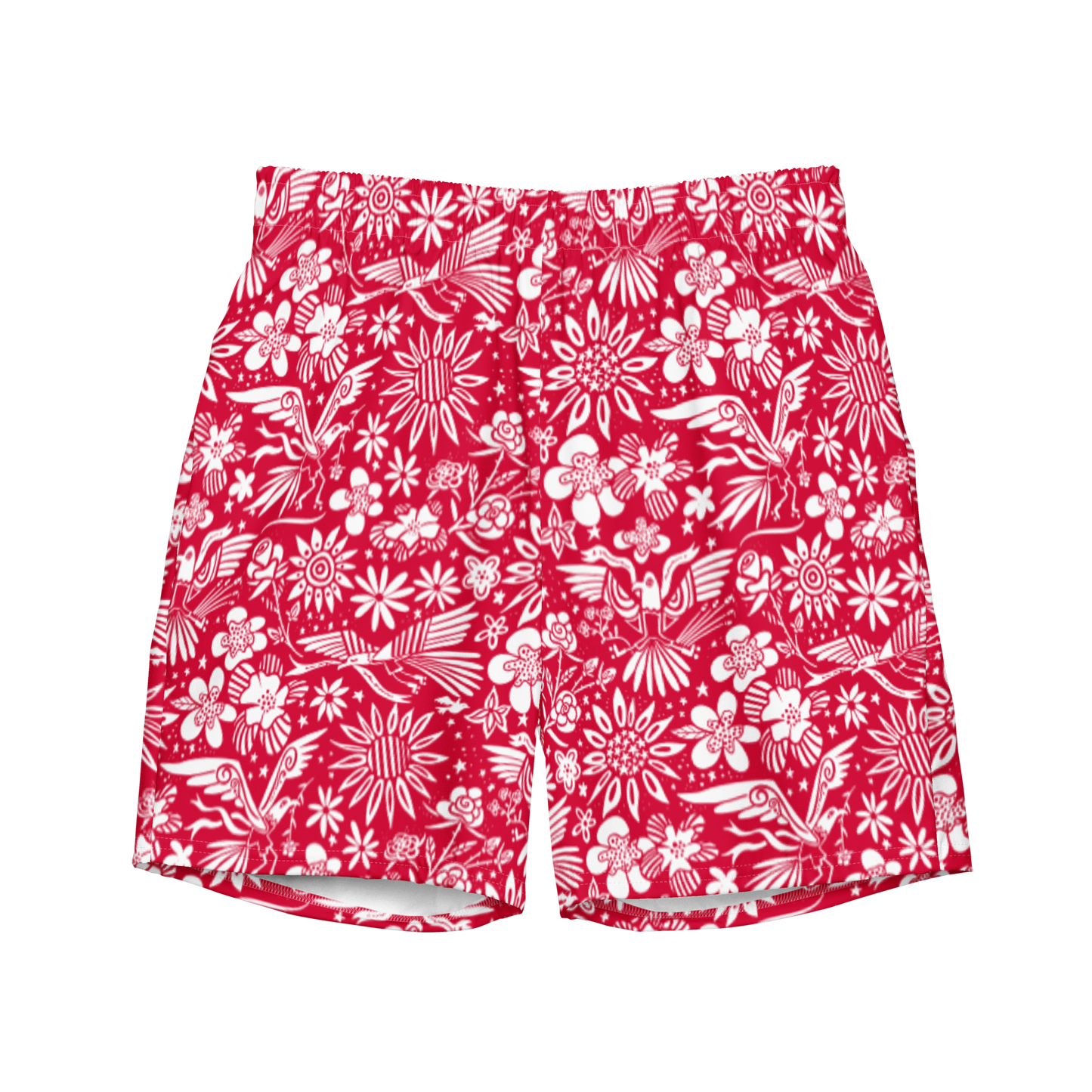 Free Birds Swim Trunks Red