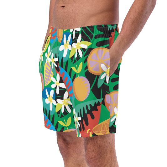 Orange Blossom Jam Swim Trunks