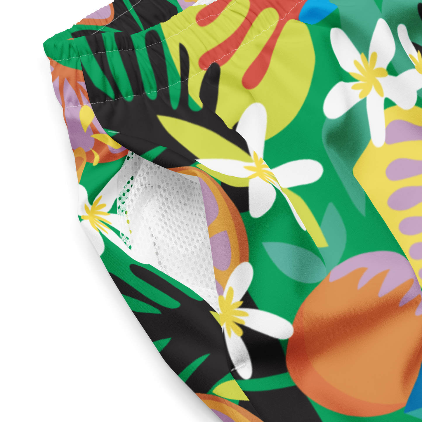 Orange Blossom Jam Swim Trunks