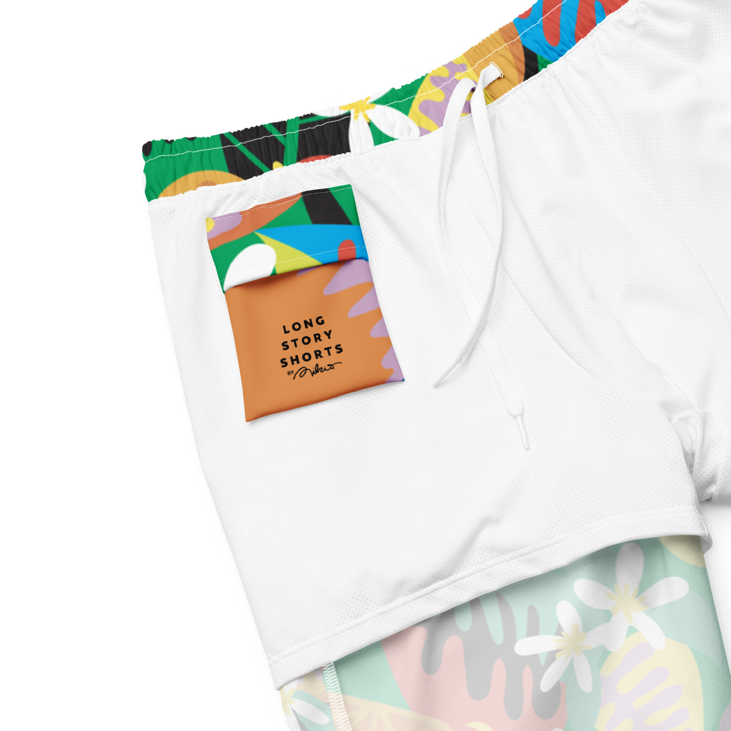 Orange Blossom Jam Swim Trunks