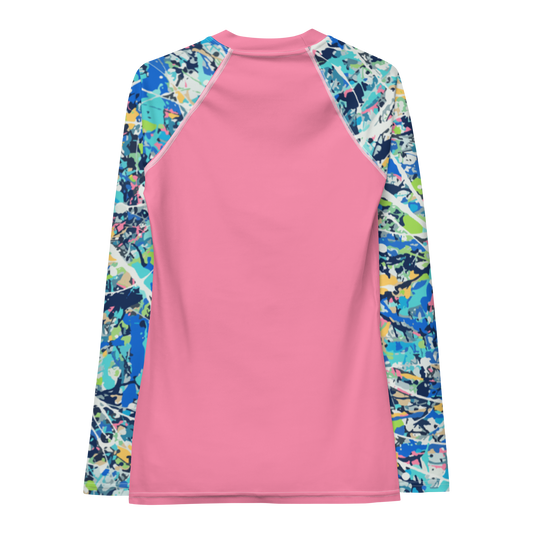 Action Jackson Women's Rash Guard pink