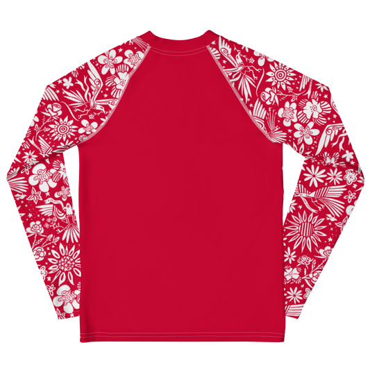 Free Birds Youth Rash Guard Red